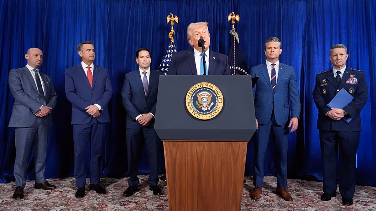 Live.

    Trump says US 'will run' Venezuela until 'safe' transition