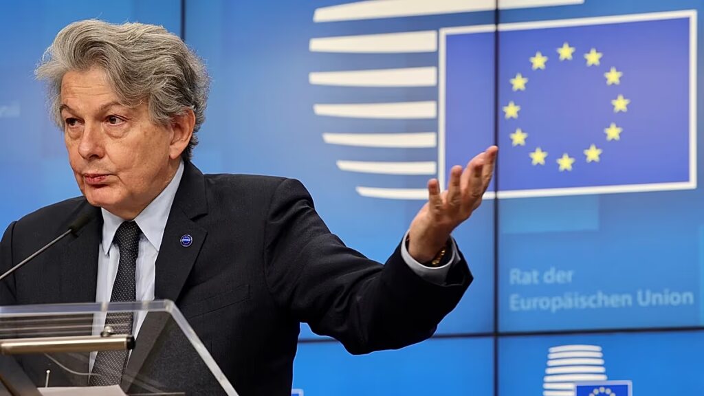 Az Egyesült Államok vízumtilalma Breton volt uniós biztosra irányul a közösségi média állítólagos cenzúrája miatt