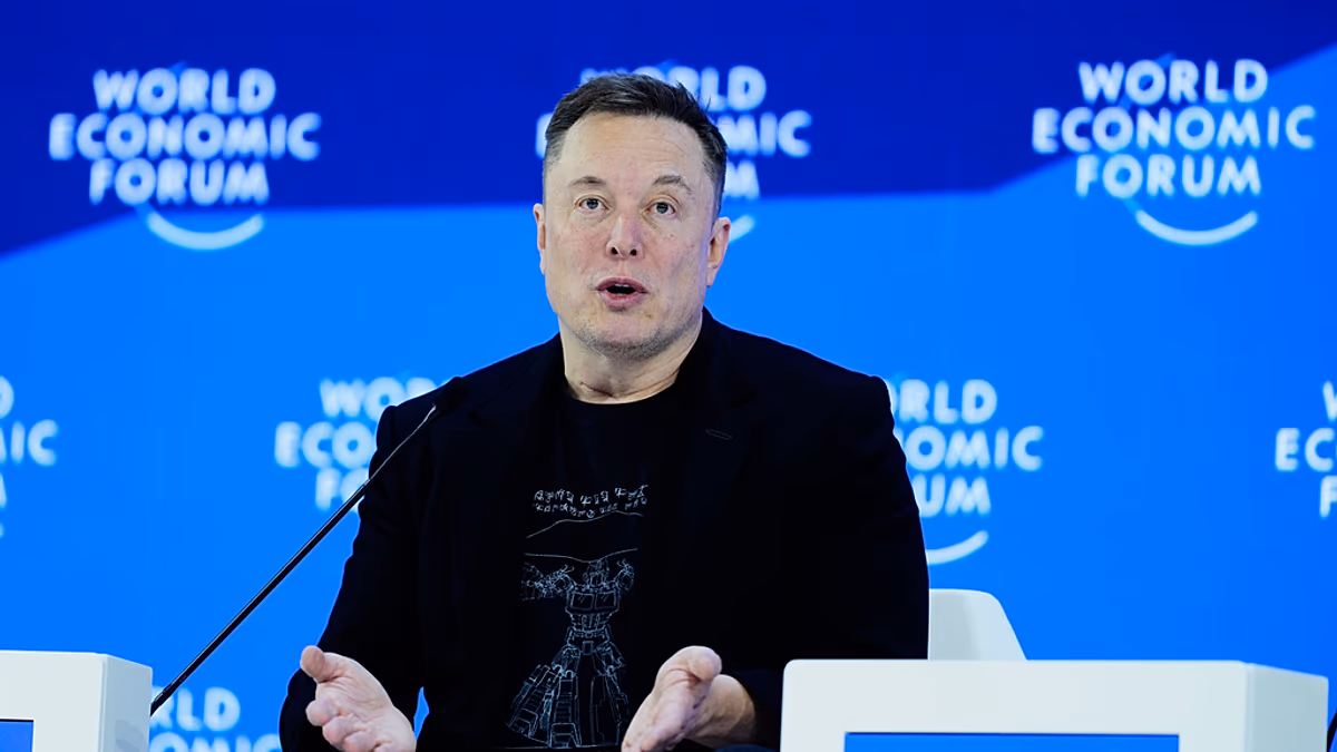 Elon Musk a robotok többségének jövőjét jósolja az első davosi megjelenéskor
