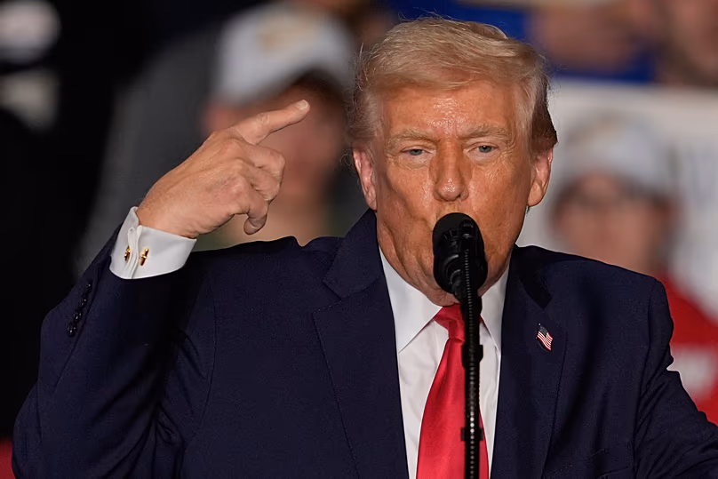 Donald Trump amerikai elnök.
