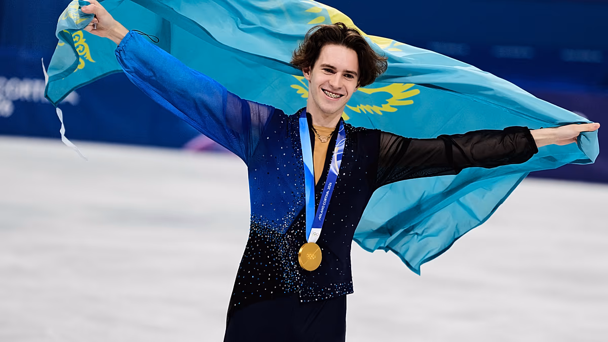 Mihail Saidorov történelmi műkorcsolya olimpiai aranyat nyert Kazahsztánnak a Milano Cortina játékokon