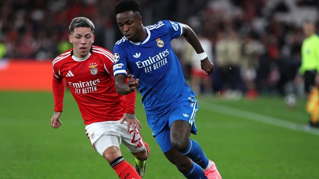 Az UEFA egy meccsre felfüggesztette a Benfica Prestianniját a Vinícius Júnior elleni állítólagos rasszista visszaélés miatt