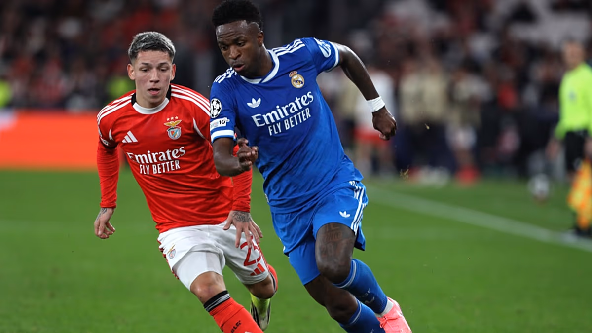 Az UEFA egy meccsre felfüggesztette a Benfica Prestianniját a Vinícius Júnior elleni állítólagos rasszista visszaélés miatt