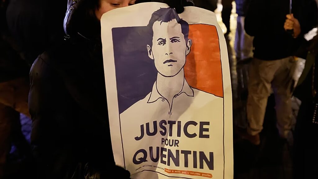 A francia szélsőjobb arra kéri az Európai Parlamentet, hogy jegyezze meg Quentin Deranque aktivista halálát