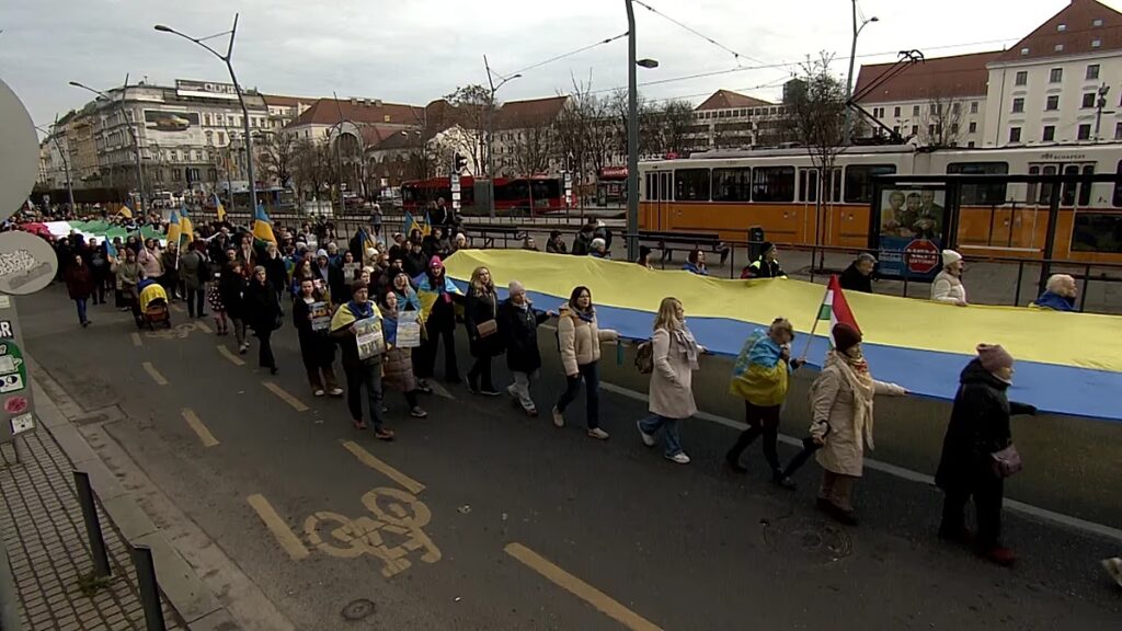 Civil szervezetek gyűlést szerveznek Budapesten Ukrajna elleni teljes körű orosz invázió négy esztendeje alkalmából