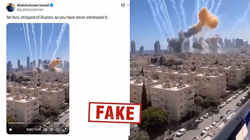 A Tel-Aviv elleni sztrájkot állító videó mesterséges intelligencia által generált.