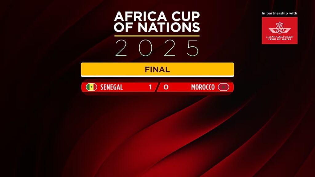Szenegál elkábította Marokkót az AFCON 2025 döntőjében, hogy megtartsa a kontinentális koronát