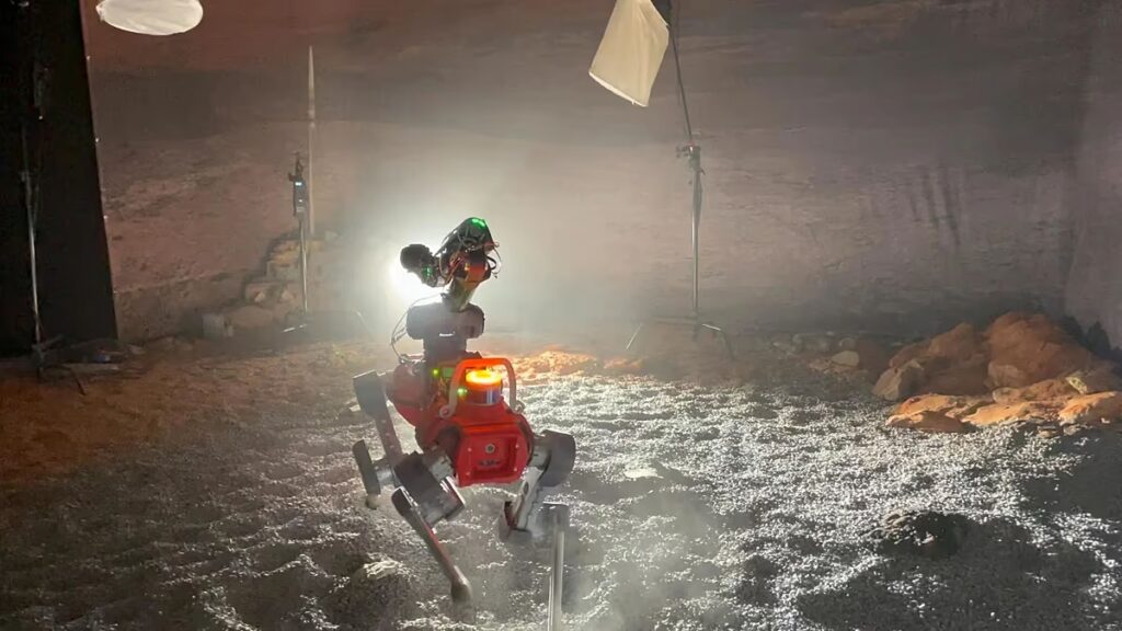 Svájci kutatók egy robotkutyát tesztelnek, amelyet a Hold és a Mars felfedezésének felgyorsítására terveztek