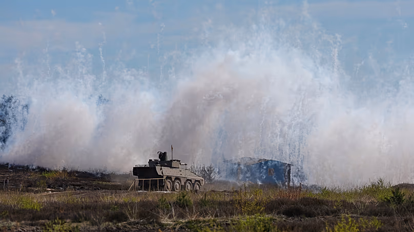 A Bundeswehr csapatai 2026. április 30-án, csütörtökön bemutatták képességeiket Friedrich Merz német kancellár látogatása során a németországi Munsterben található Bundeswehr támaszponton.