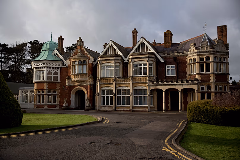 A Buckinghamshire-i Bletchley Park külseje, 2015. január 15