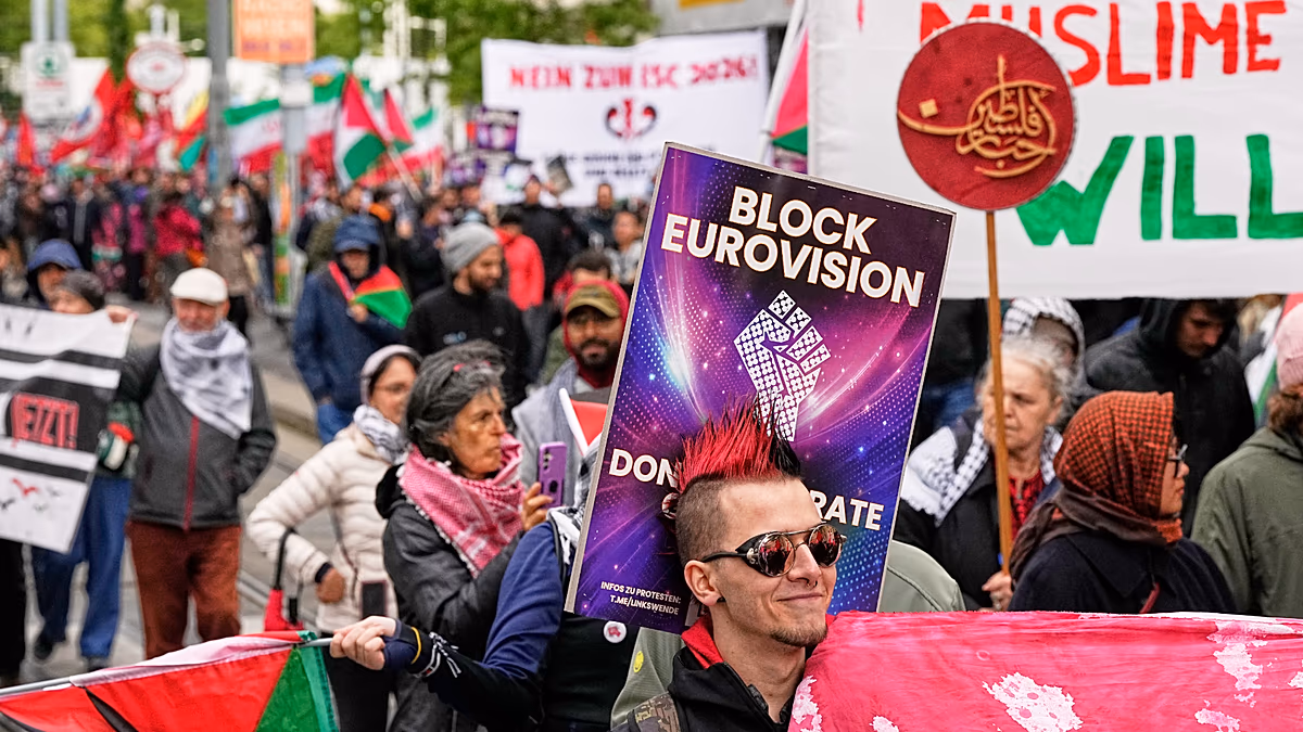 A bécsi Eurovíziós döntőt beárnyékolják Izrael részvétele miatti tiltakozások