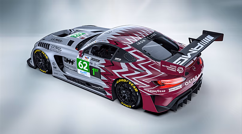 A Team Qatar versenyautó-festményét a 24 órás Le Mans-i debütálás előtt mutatták be.