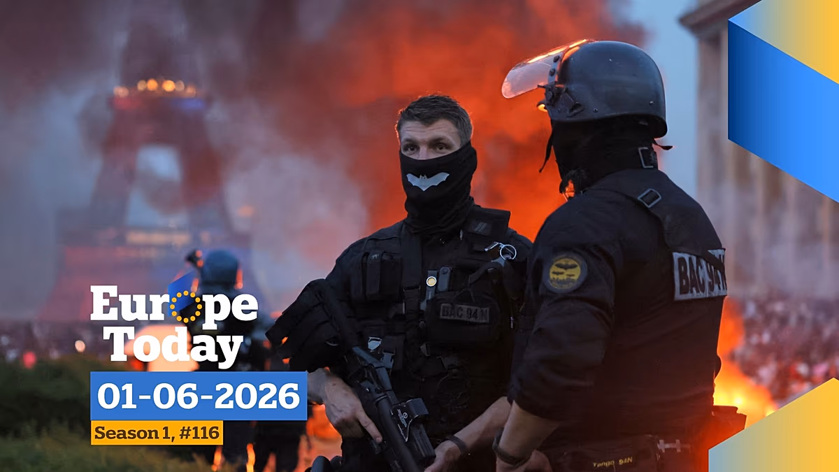 Élő. Europe Today: A PSG Bajnokok Ligája diadala, amelyet Franciaország-szerte erőszak rontott el