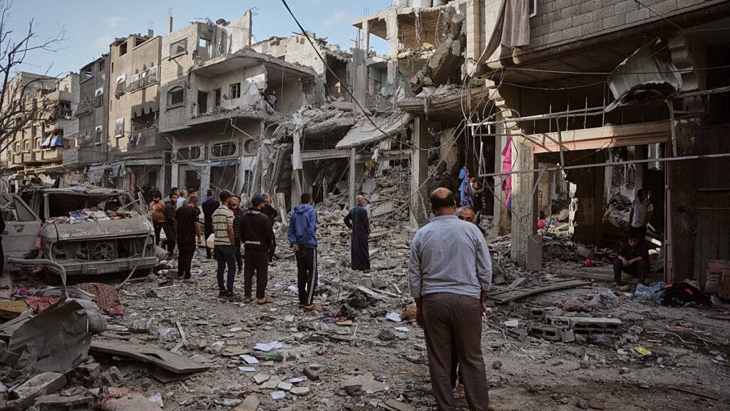 Izrael lerombolt egy négyemeletes házat egy éjszakai légicsapásban a központi gázai táborban Izrael lerombolt egy négyemeletes házat a gázai Maghazi menekülttáborban, miután a lakosok figyelmeztető hívást kaptak, amelyben elrendelték a evakuálást a csapás előtt. 2026.05.21