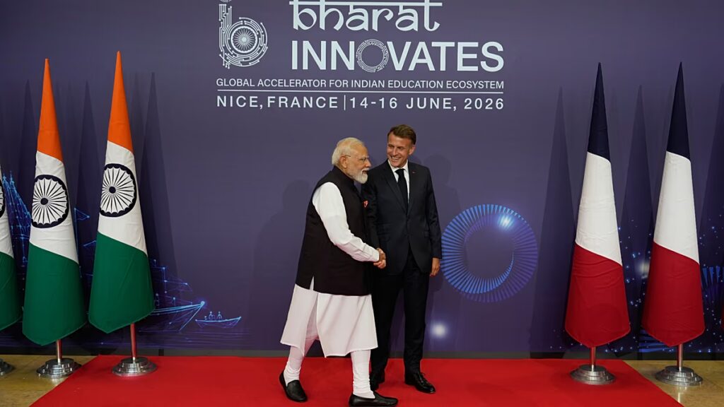 Macron és Modi Franciaországban találkozik az indiai technológiai bemutatón