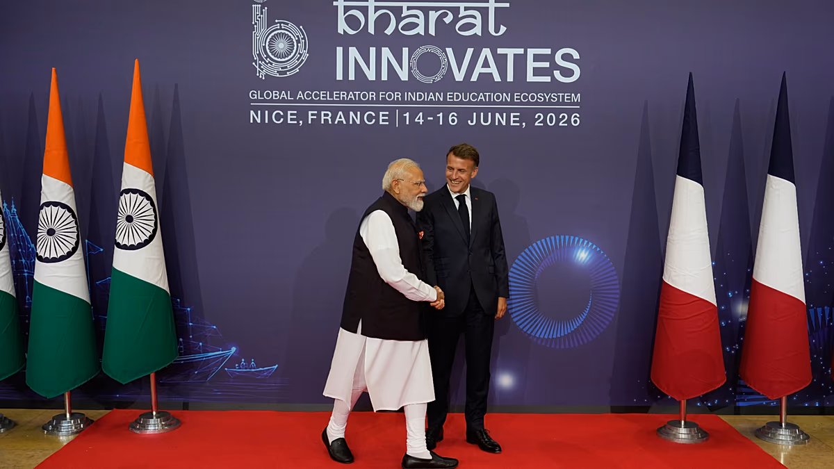 Macron és Modi Franciaországban találkozik az indiai technológiai bemutatón
