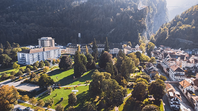 A Grand Resort Bad Ragaz természetes termálforrások köré épült